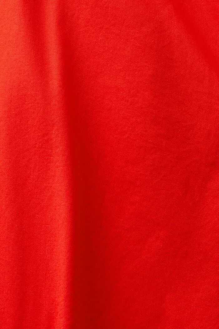 Pantalón cargo de sarga con corte Straight, RED, detail image number 6