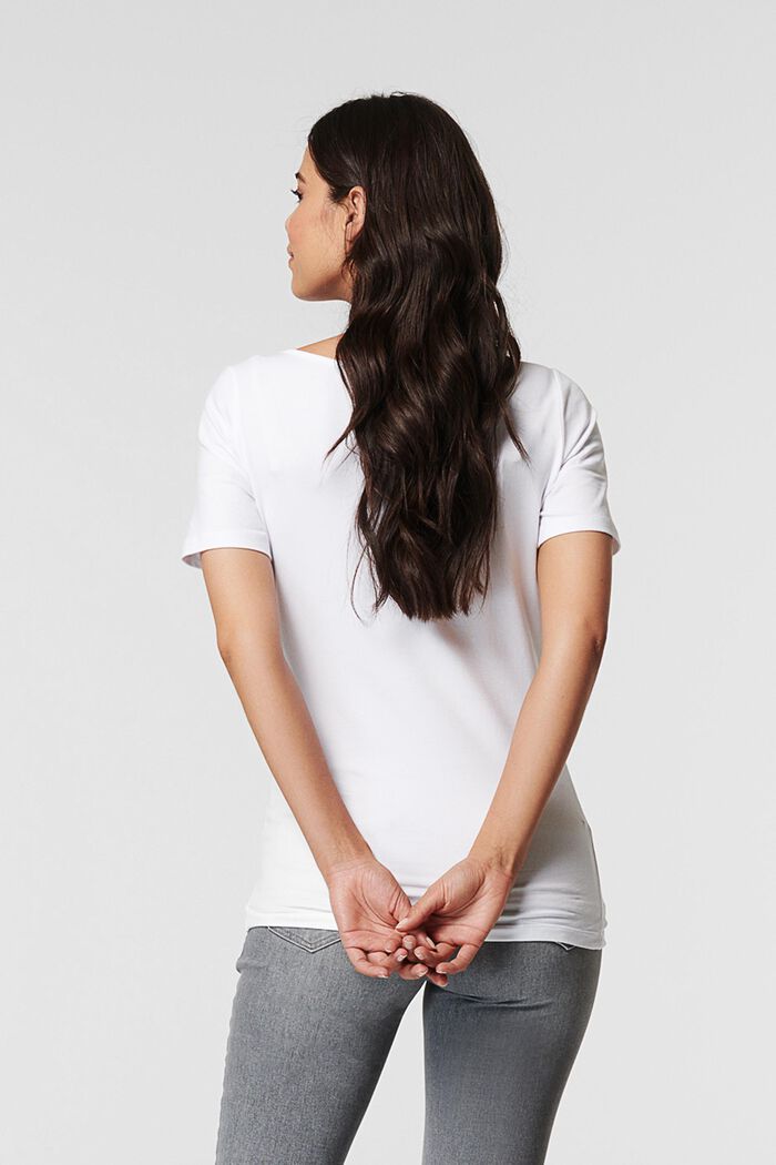 Camiseta con estampado, algodón ecológico, BRIGHT WHITE, detail image number 1