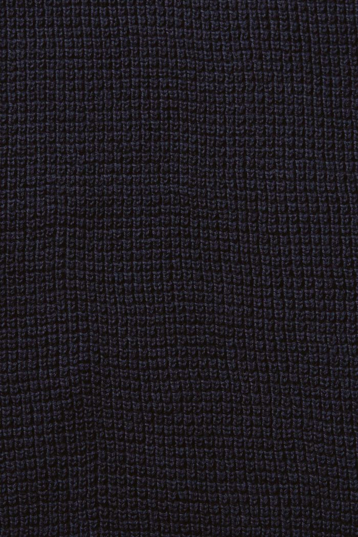Jersey de algodón con cremallera, NAVY, detail image number 4