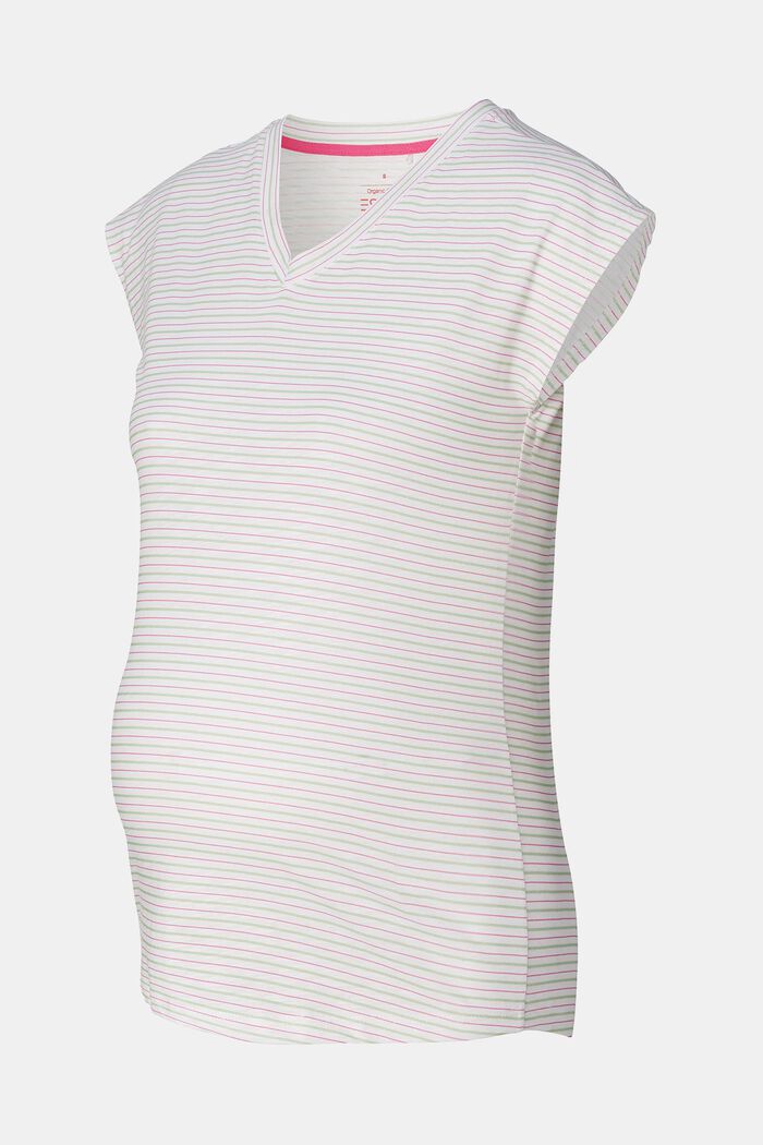 MATERNITY Camiseta a rayas, BRIGHT WHITE, detail image number 4