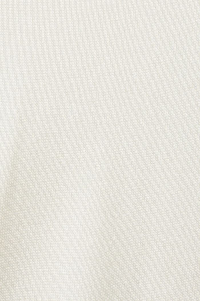 Jersey de manga larga y cuello alto, OFF WHITE, detail image number 6