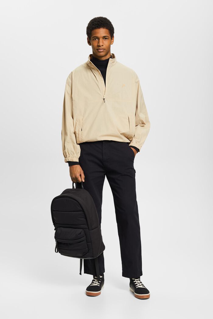 Pantalones cargo de corte ajustado y estilo vintage, BLACK, detail image number 1