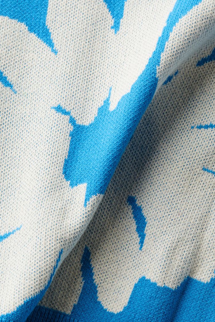 Sudadera de algodón jacquard, BLUE, detail image number 5