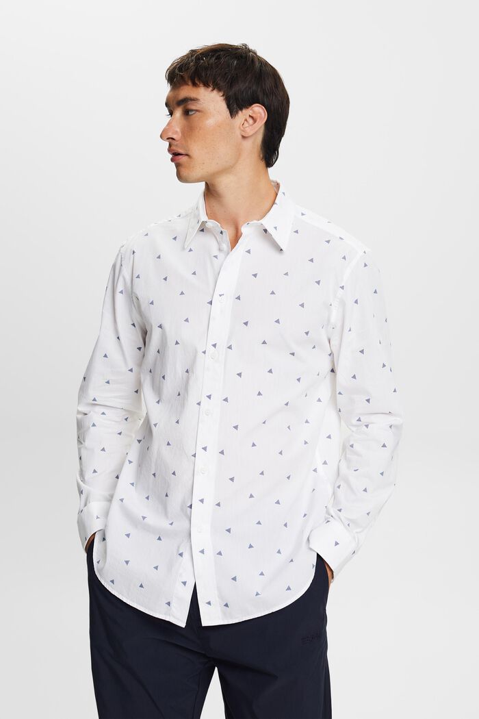 Camisa estampada, 100% algodón, NEW WHITE, detail image number 1