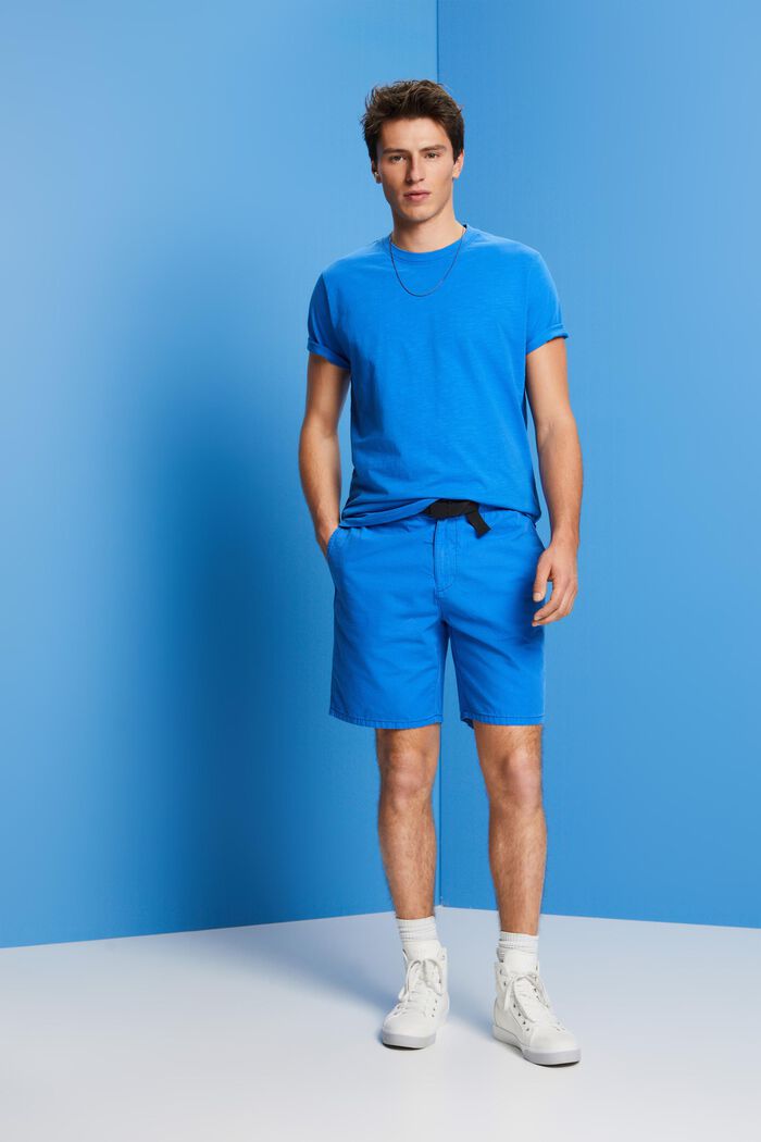 Camiseta de punto de algodón, BRIGHT BLUE, detail image number 4