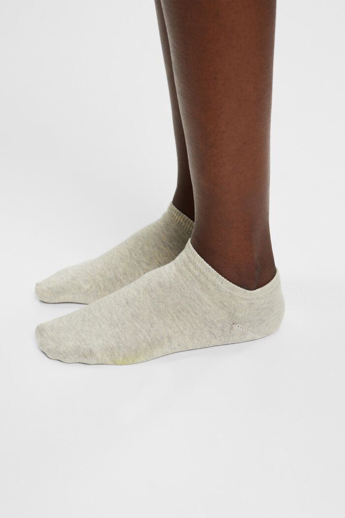 Pack de 2 pares de calcetines para deportivas, algodón ecológico, STORM GREY, detail image number 2