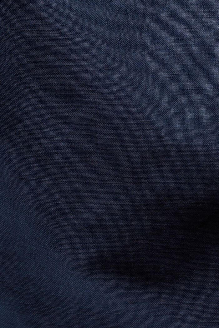 Bermudas de algodón y lino, NAVY, detail image number 5
