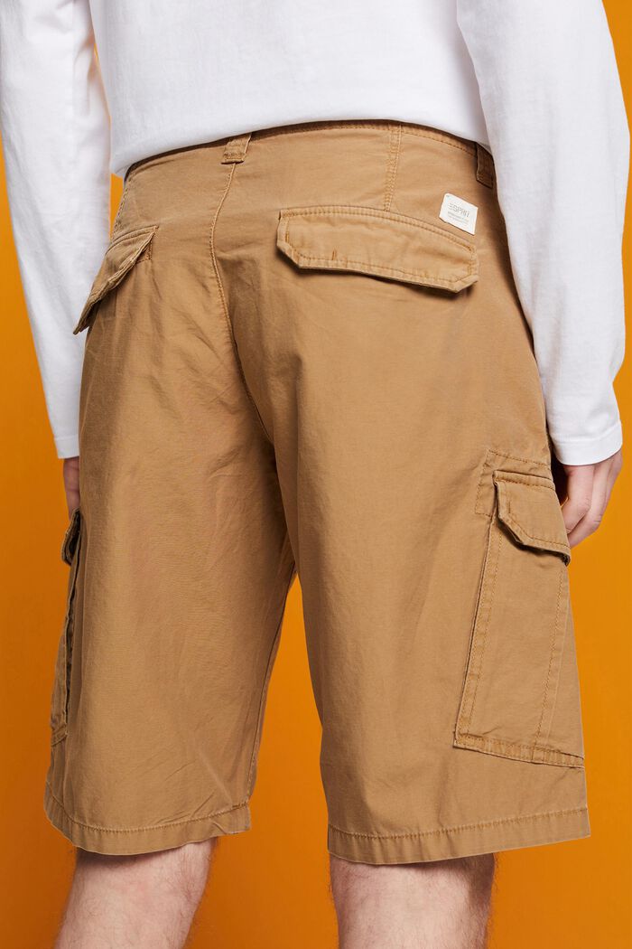 Pantalones cargo cortos, 100 % algodón, CAMEL, detail image number 2