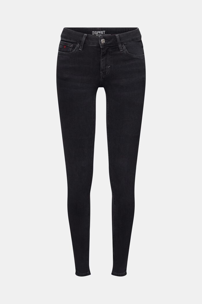 Jeans mid-rise skinny, BLACK RINSE, detail image number 7