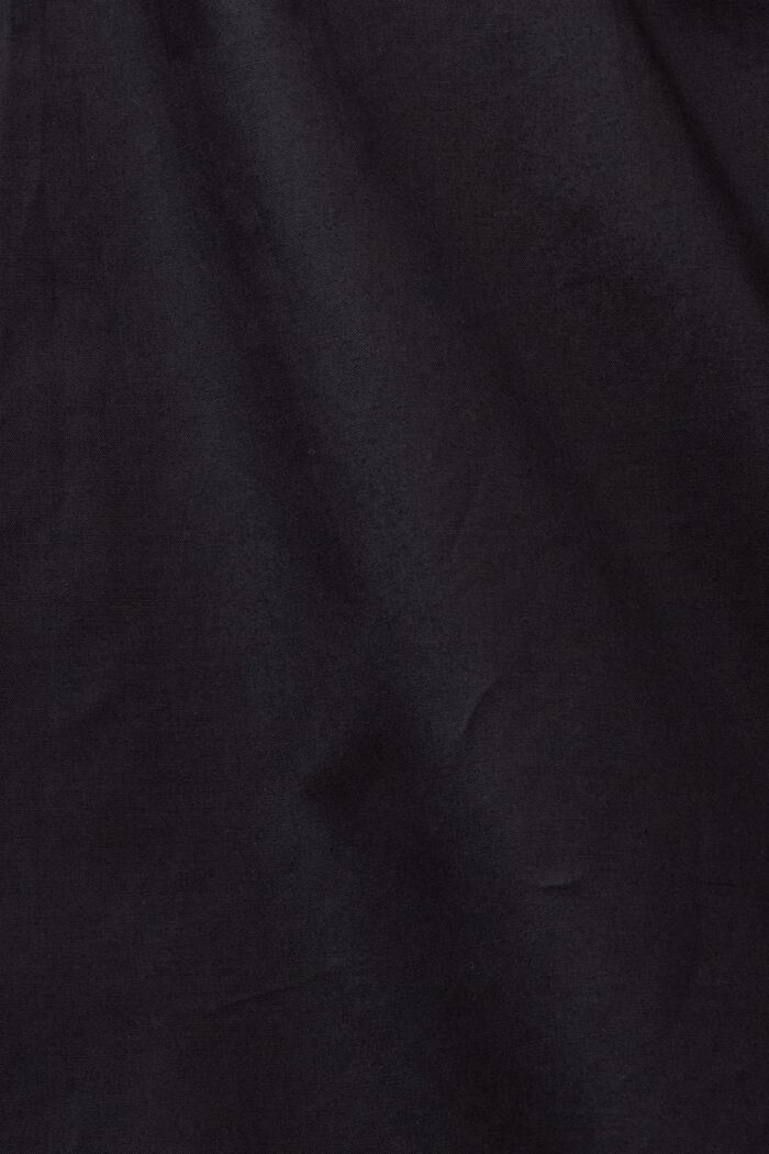Blusa de popelina con mangas blusón, BLACK, detail image number 4