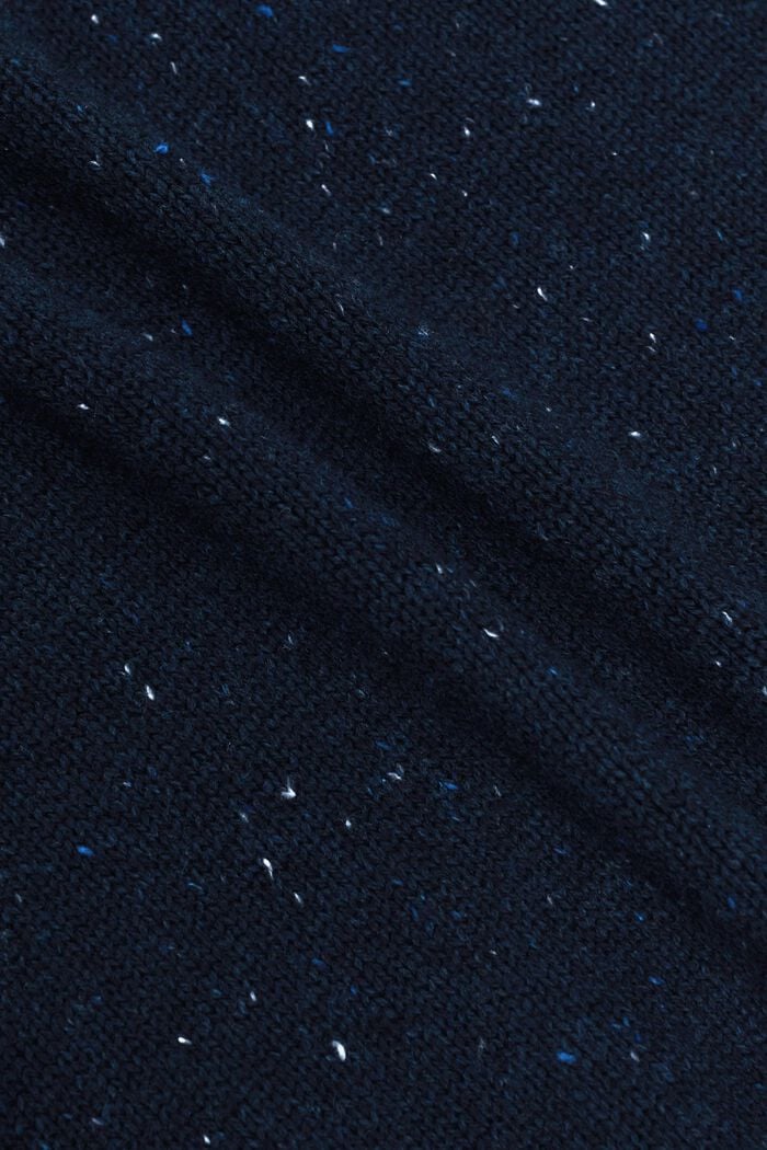 Jersey de cuello redondo moteado, PETROL BLUE, detail image number 5