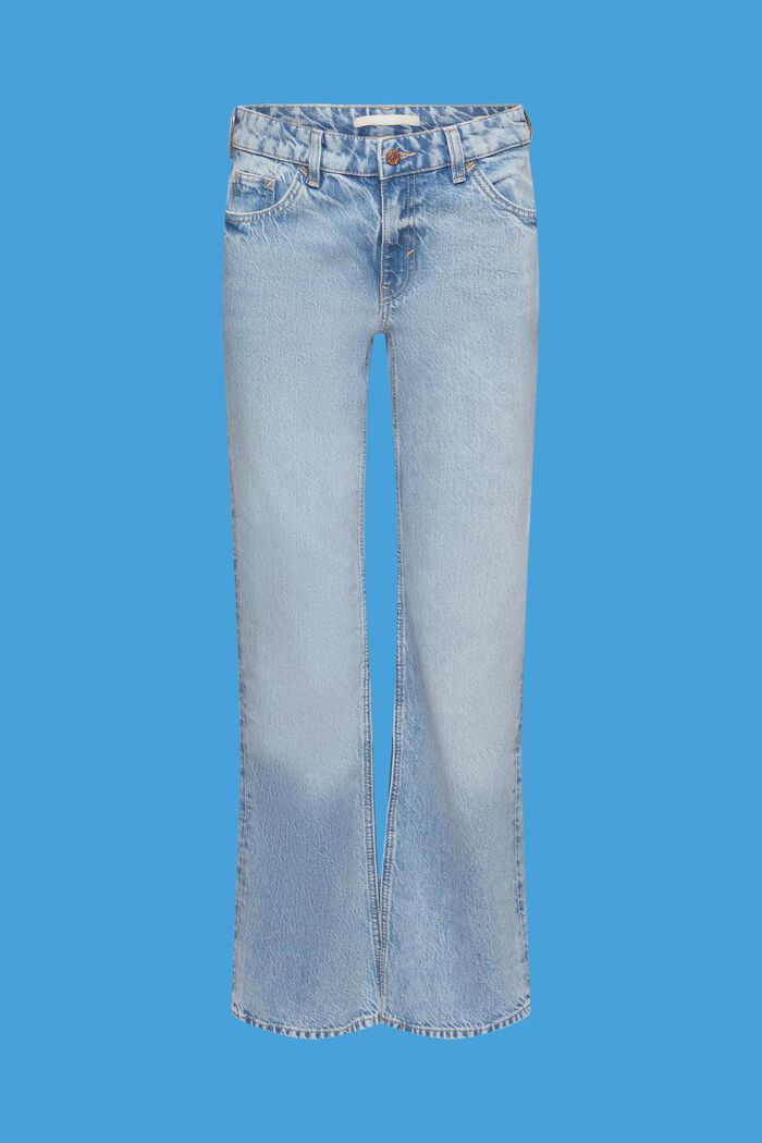 Jeans mid rise retro flare fit, BLUE MEDIUM WASHED, detail image number 6