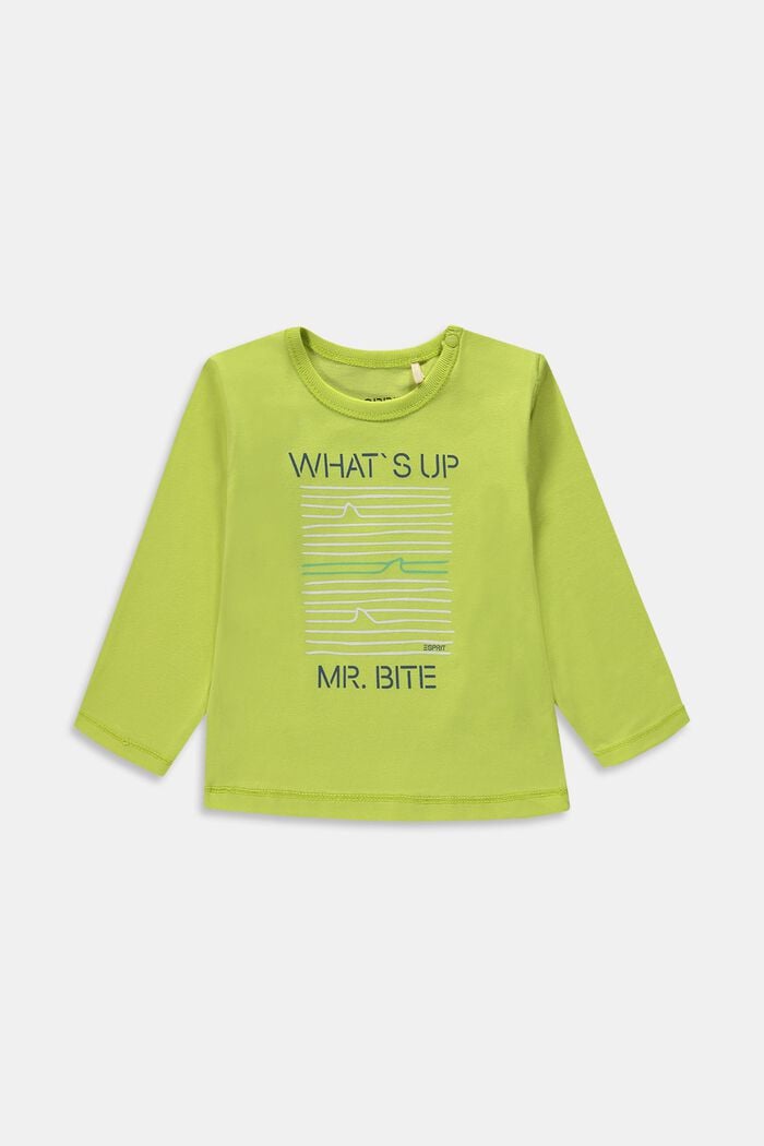 Camiseta con estampado, algodón ecológico, CITRUS GREEN, overview