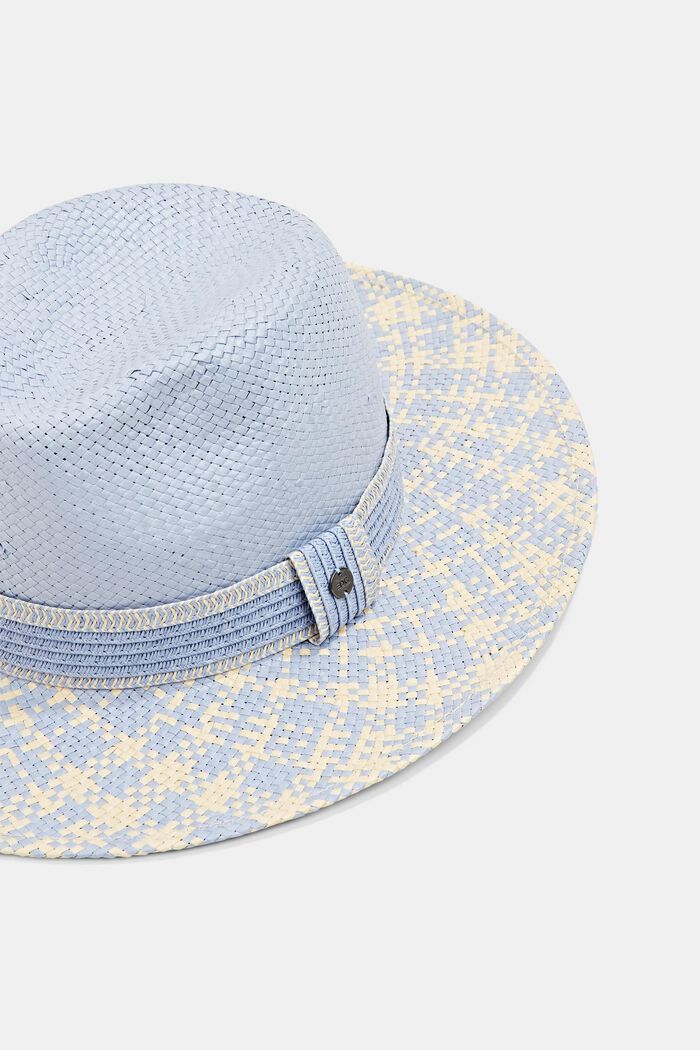 Sombrero de rafia certificada con FSC™, LIGHT BLUE, overview