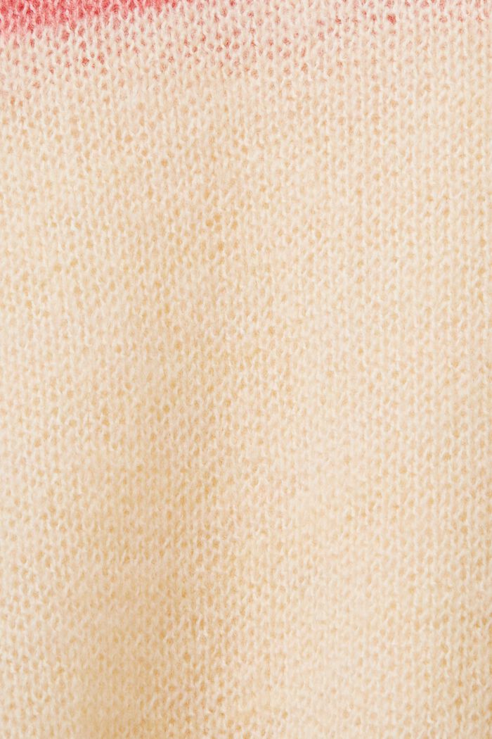Jersey con bloques de color, mezcla de lana, CORAL RED, detail image number 5