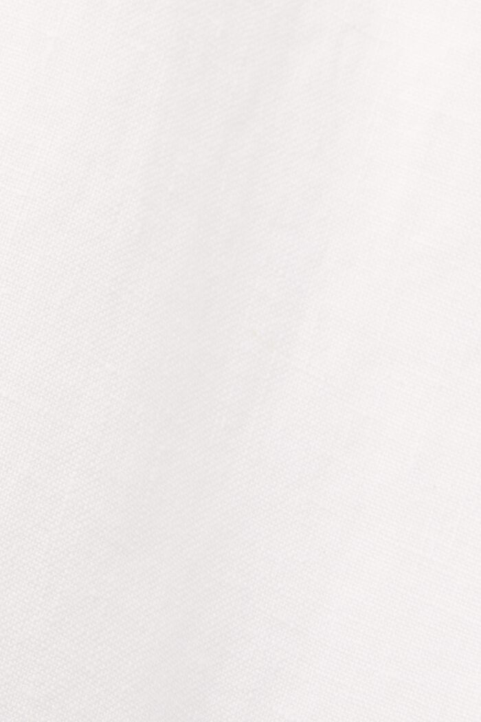 Minivestido camisero, 100 % lino, WHITE, detail image number 5