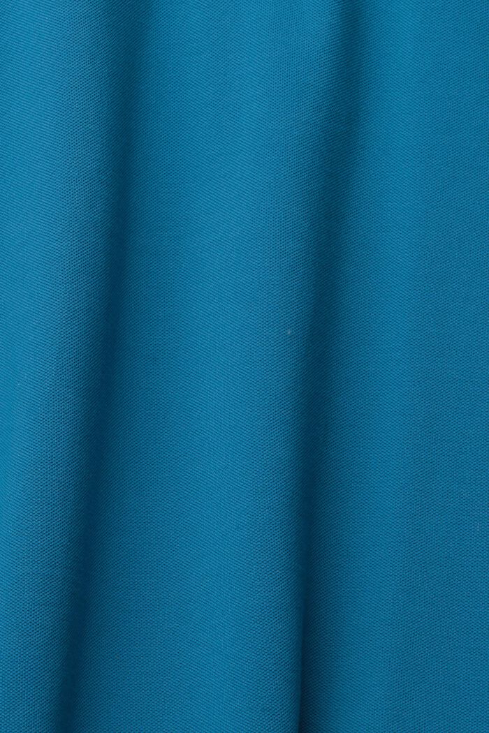 Polo en piqué de algodón, PETROL BLUE, detail image number 1