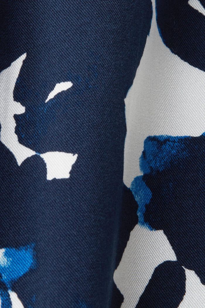 Pantalones ligeros con perneras anchas, LENZING™ ECOVERO™, DARK BLUE, detail image number 5