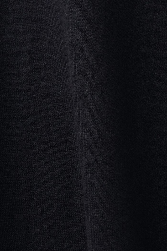 Jersey de cuello alto, BLACK, detail image number 3