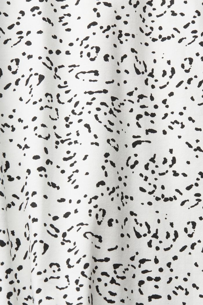 CURVY Camiseta con motivo estampado, algodón ecológico, OFF WHITE, detail image number 1