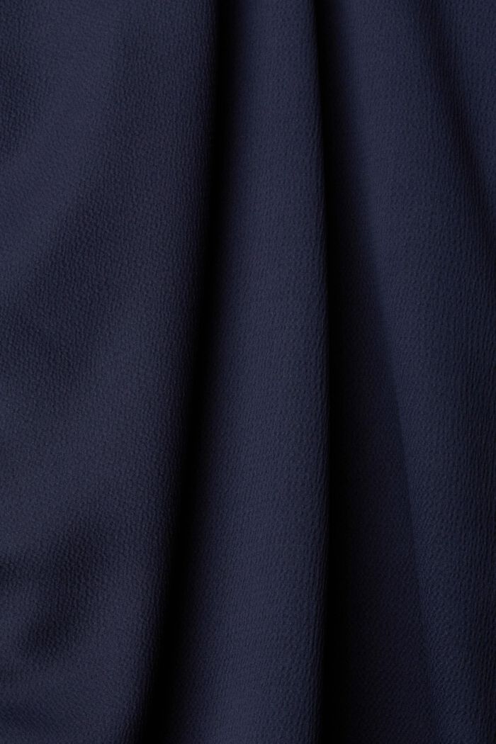 Blusa de satén con textura, NAVY, detail image number 5