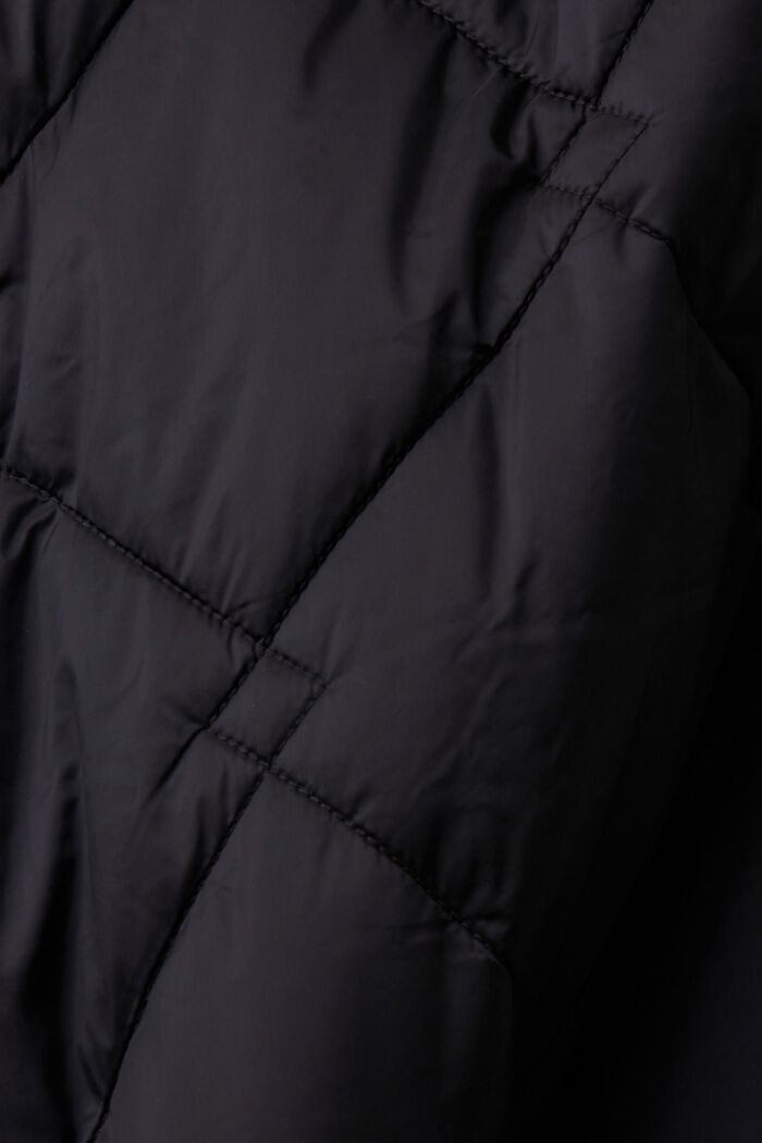 Abrigo acolchado con capucha, BLACK, detail image number 4