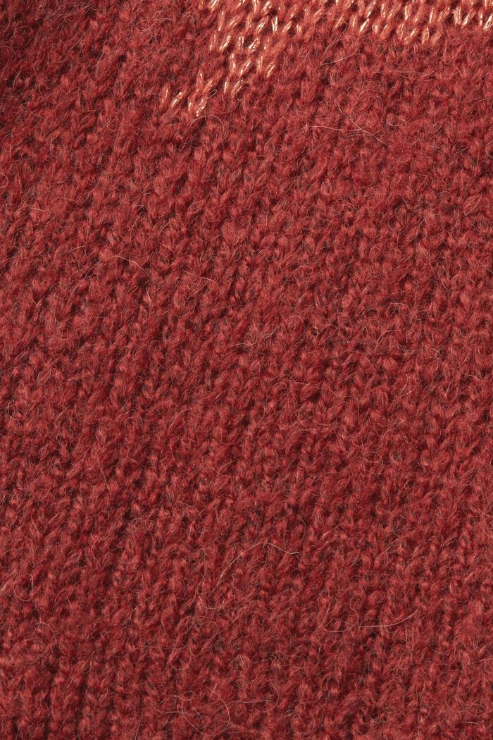 Jersey de punto en mezcla de lana, TERRACOTTA, detail image number 6