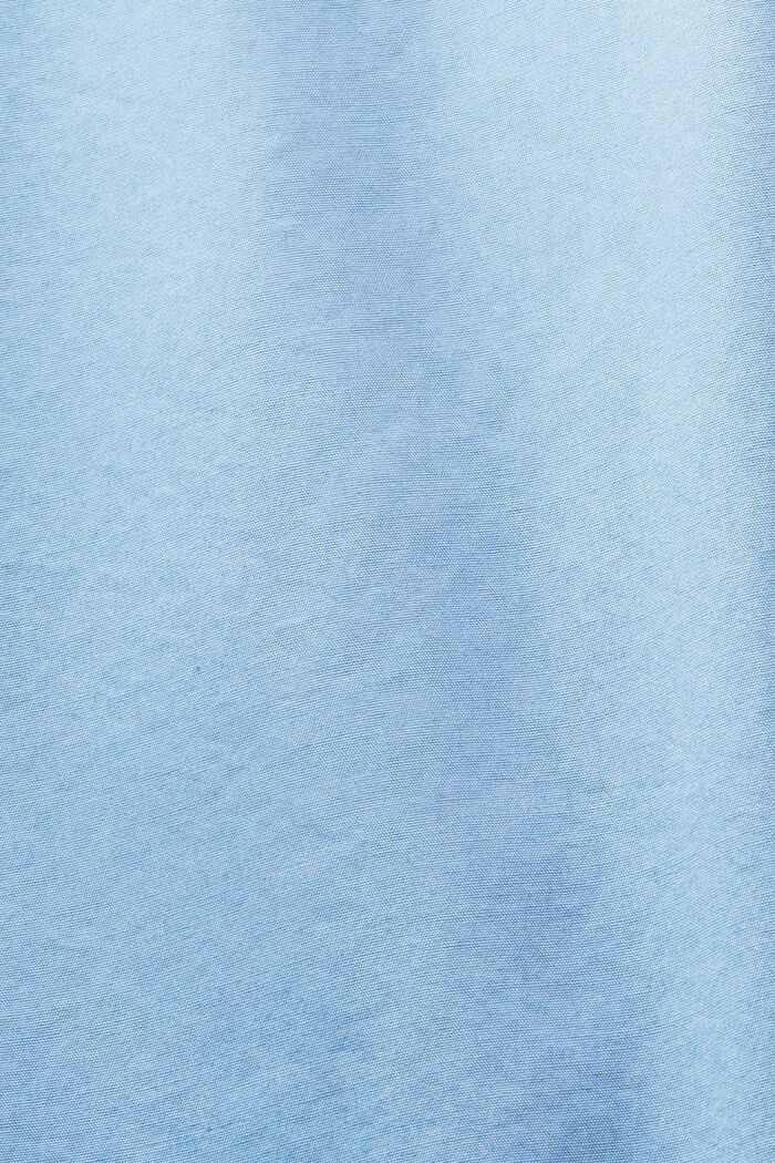 Camisa de cuello abotonado de popelina, 100 % algodón, LIGHT BLUE, detail image number 6