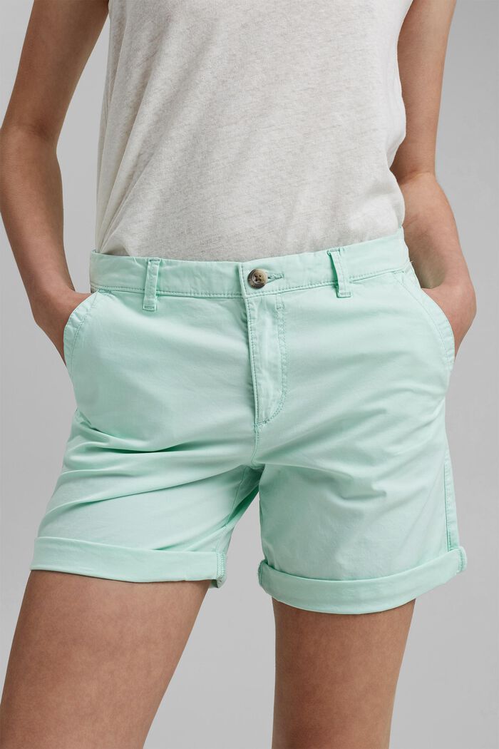 Pantalón chino corto de algodón ecológico, PASTEL GREEN, detail image number 2