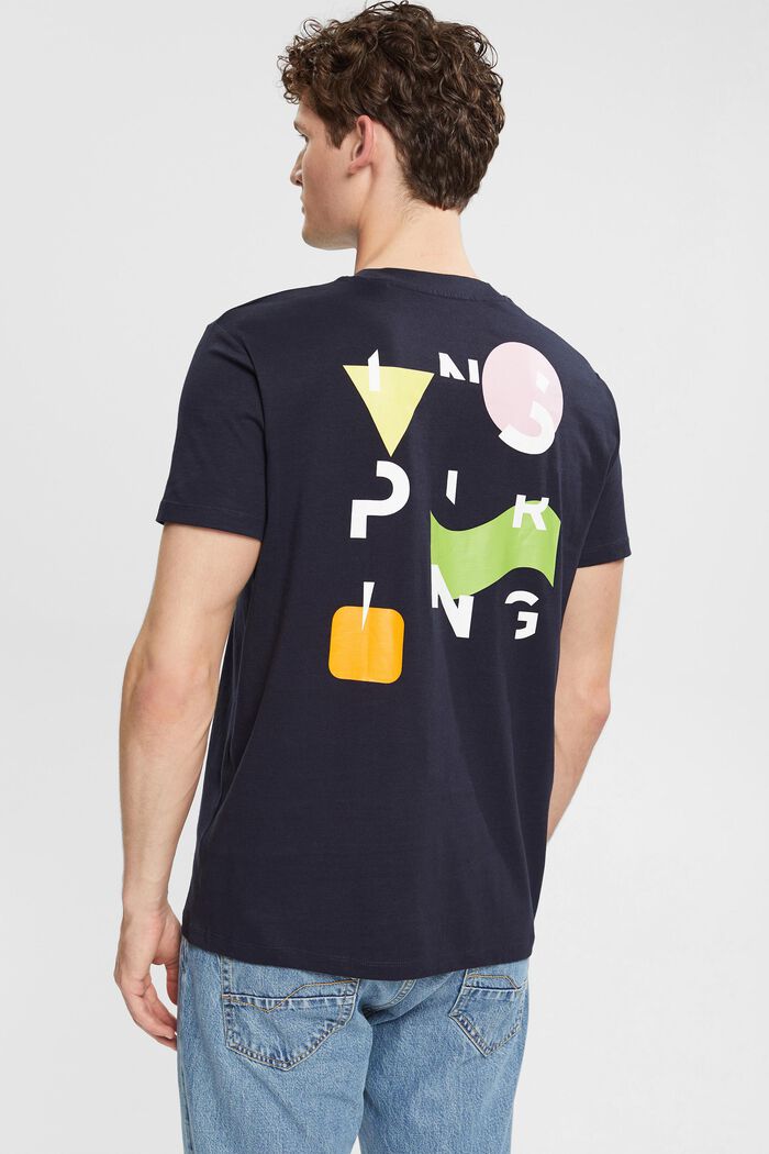 Camiseta de punto con estampado, NAVY, detail image number 3