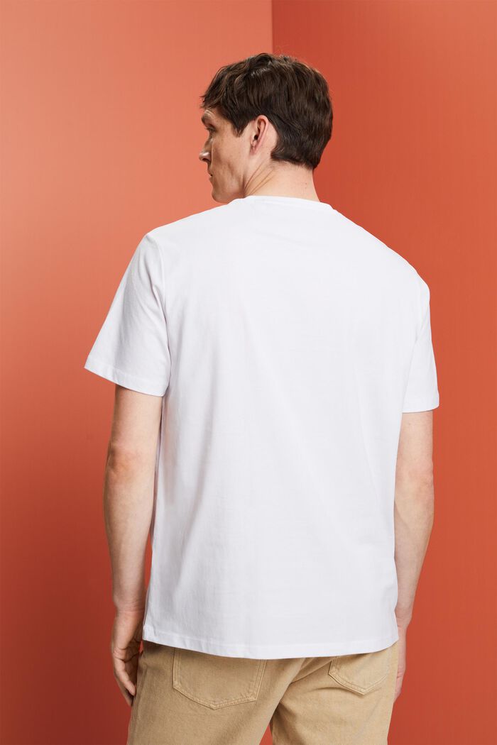 Camiseta de tejido jersey con estampado, 100% algodón, WHITE, detail image number 3