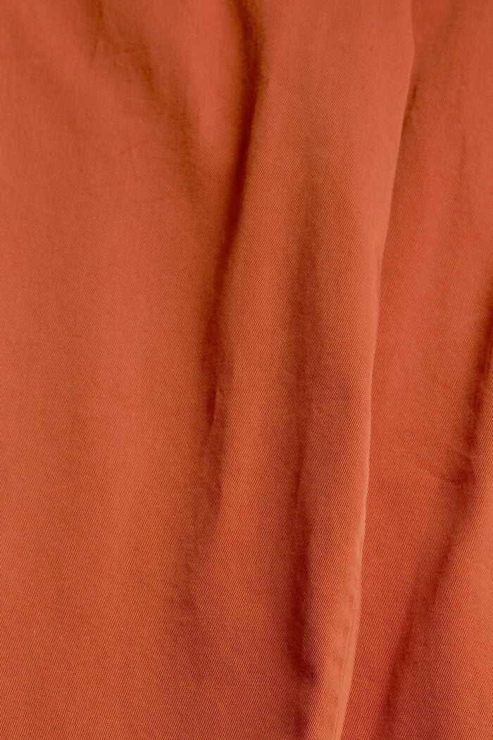 Pantalón chino con lazada de algodón Pima, TOFFEE, detail image number 4