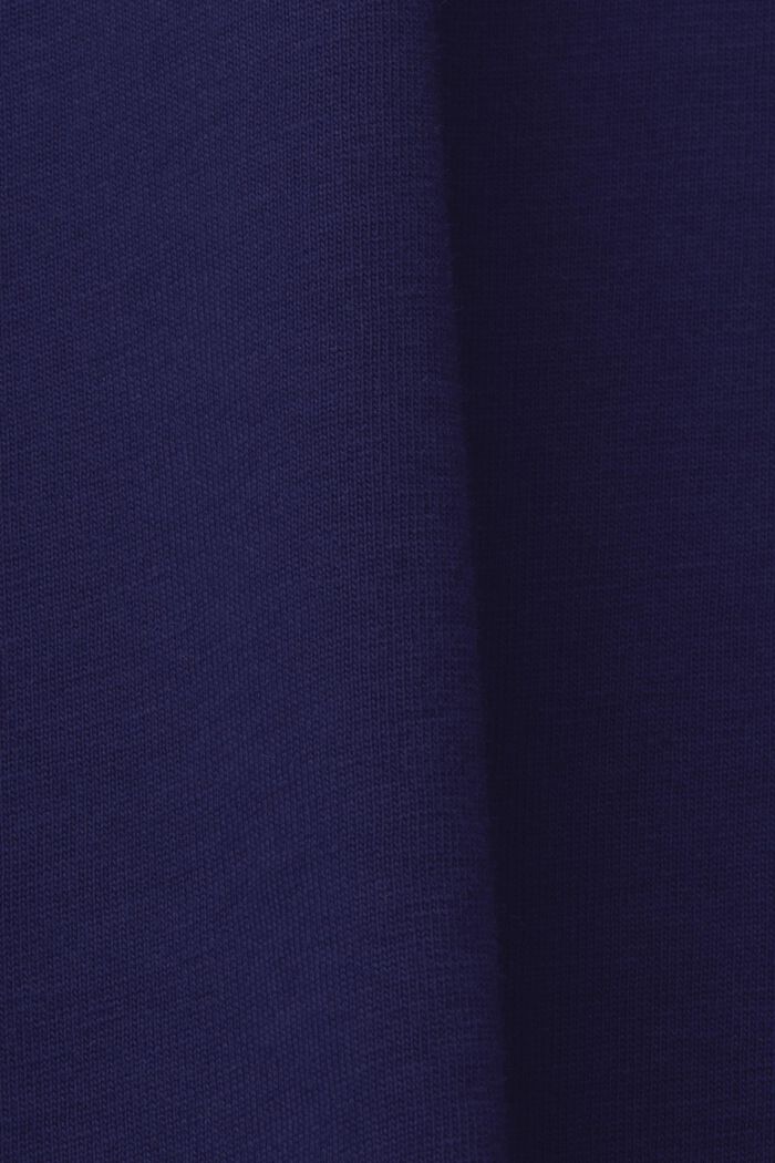 Camiseta de cuello redondo con estampado, 100% algodón, DARK BLUE, detail image number 5