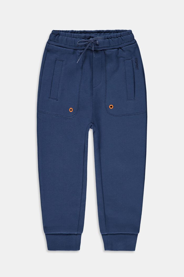 Pantalón de chándal de algodón, BLUE, detail image number 0