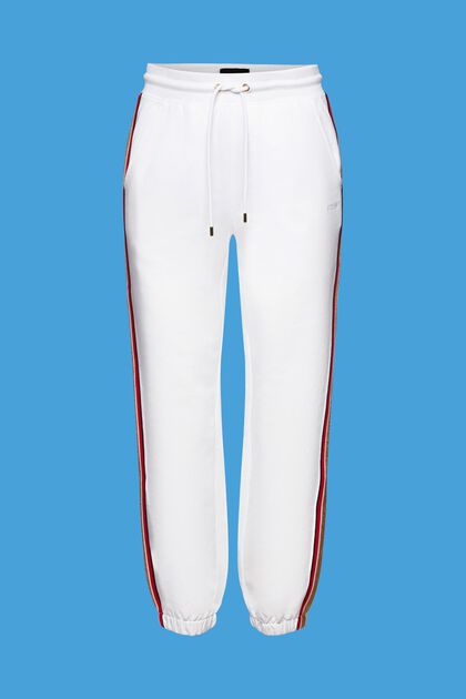 Pantalón deportivo de algodón a rayas