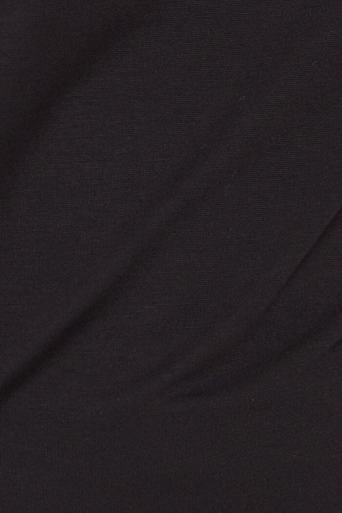 Camiseta de manga larga con estampado en la espalda, BLACK, detail image number 4