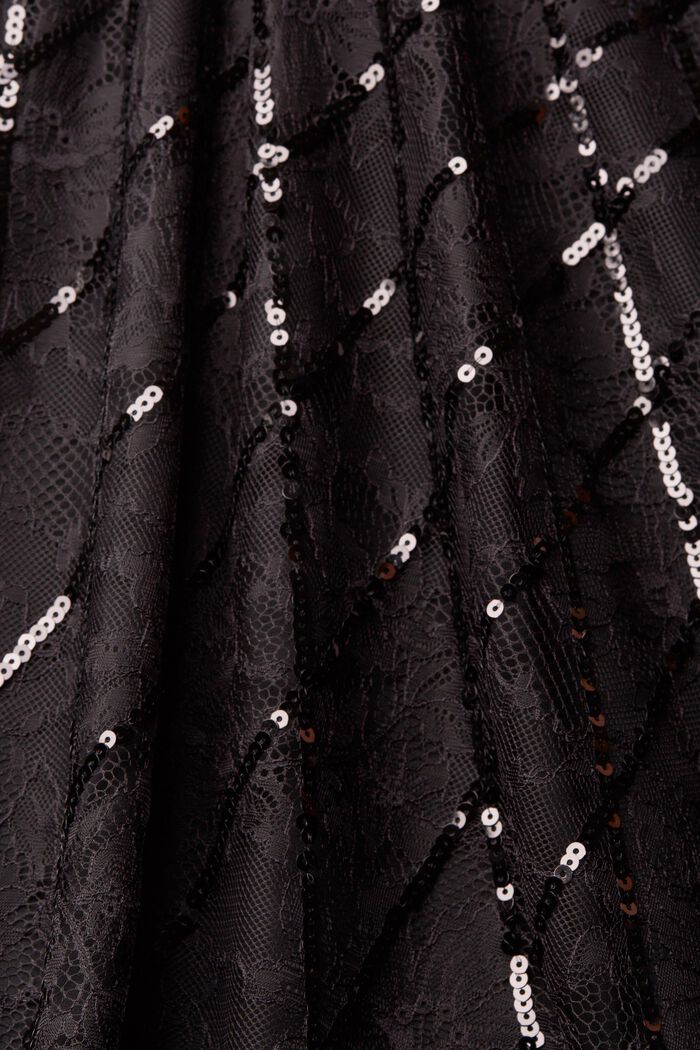 Blusa de encaje, BLACK, detail image number 4