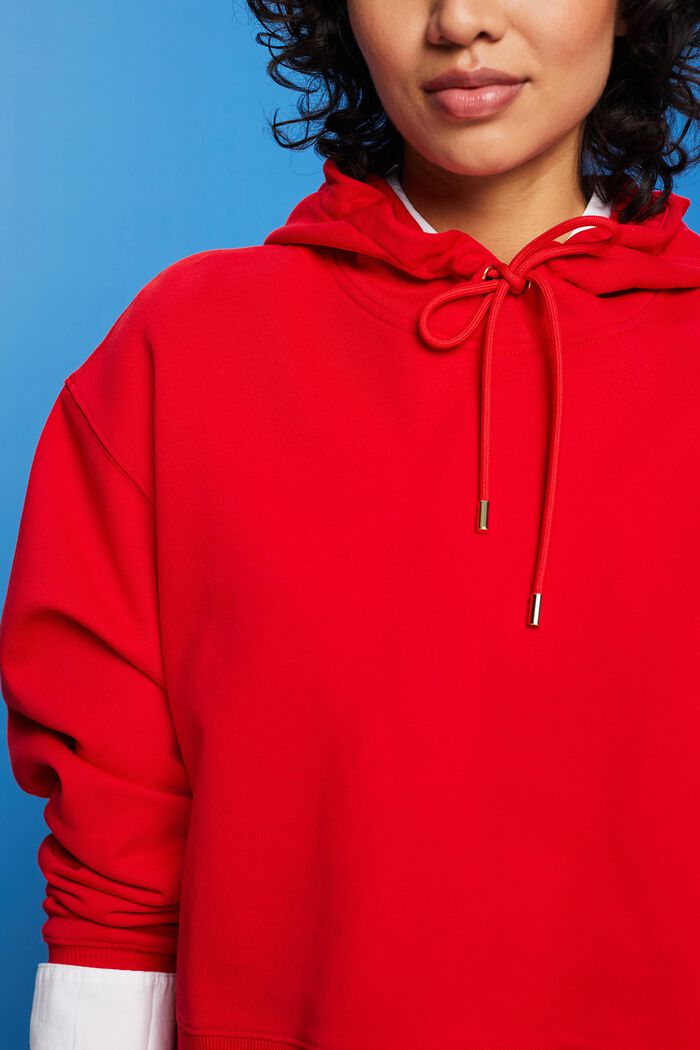 Sudadera con capucha corta, 100% algodón, RED, detail image number 2