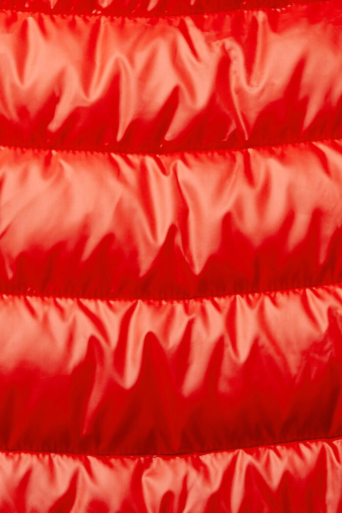 Reciclado: chaleco acolchado con capucha desmontable, RED, detail image number 5