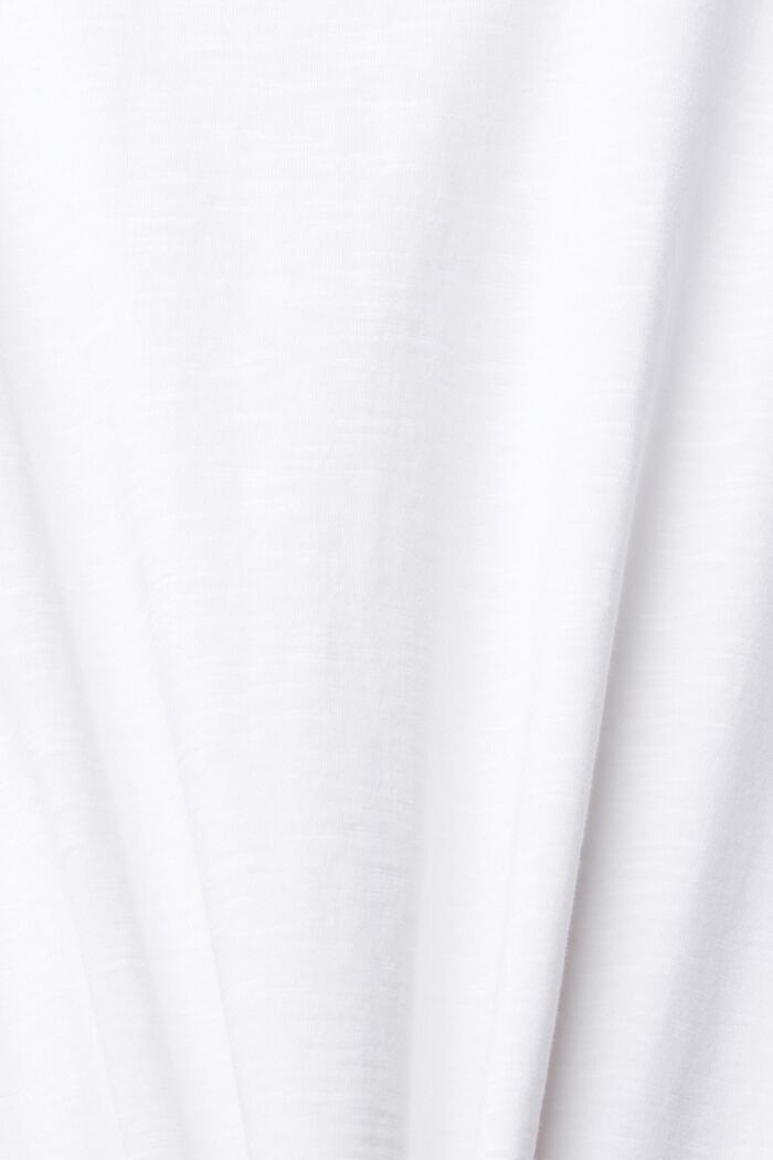 Camiseta de tejido jersey, 100% algodón, WHITE, detail image number 4
