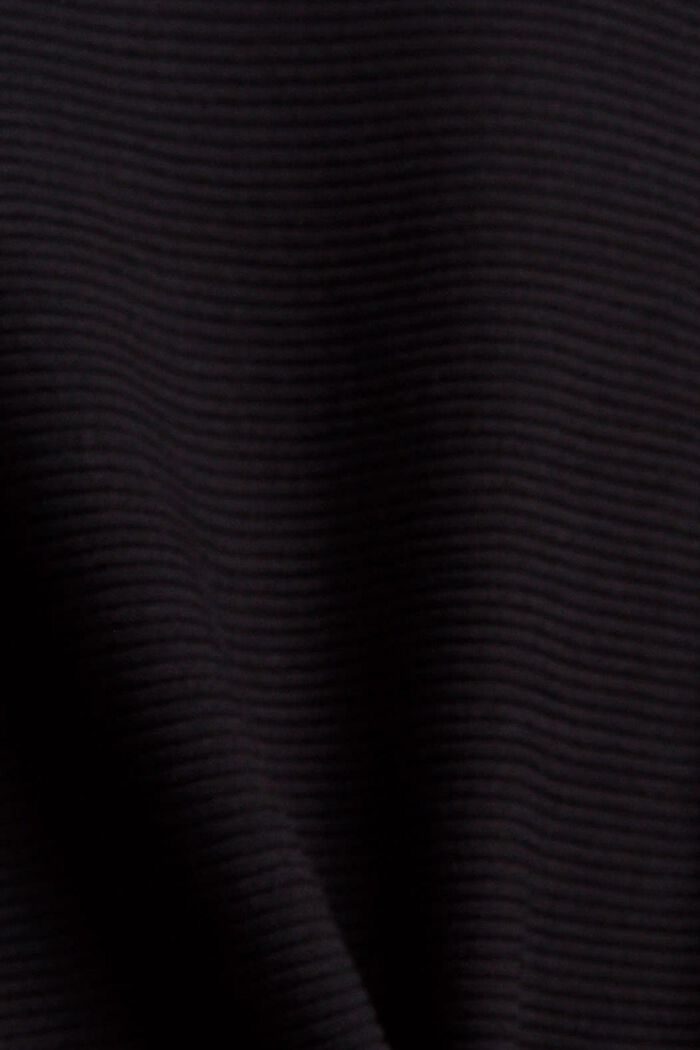 Jersey acanalado con LENZING™ ECOVERO™, BLACK, detail image number 4