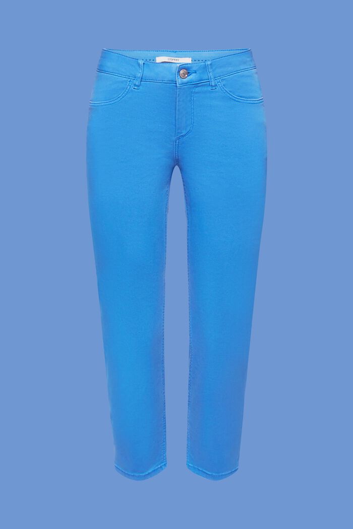 Pantalón capri en algodón ecológico, BRIGHT BLUE, detail image number 6