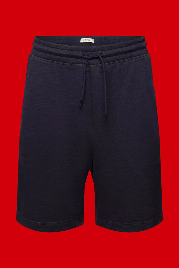 Shorts de felpa de algodón, NAVY, detail image number 7