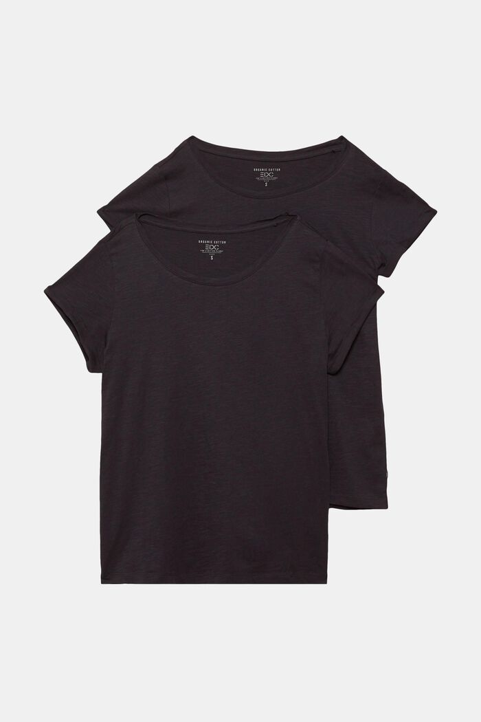 Pack de 2 camisetas básicas, algodón ecológico, BLACK, detail image number 6