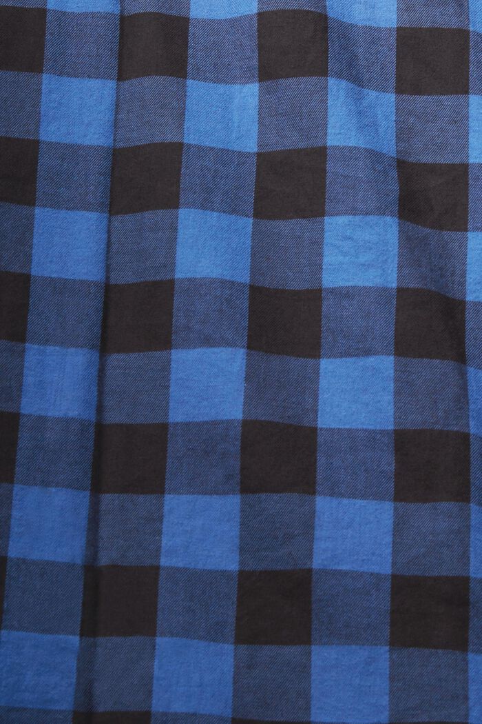 Camisa de franela en algodón sostenible con cuadros vichy, BLUE, detail image number 1