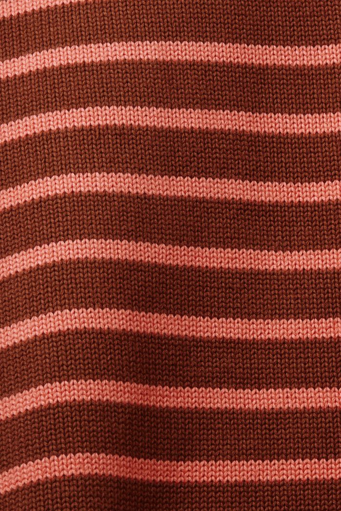 Jersey a rayas, 100% algodón, RUST BROWN, detail image number 6