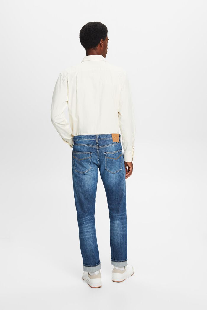 Jeans mid-rise slim fit, BLUE MEDIUM WASHED, detail image number 3