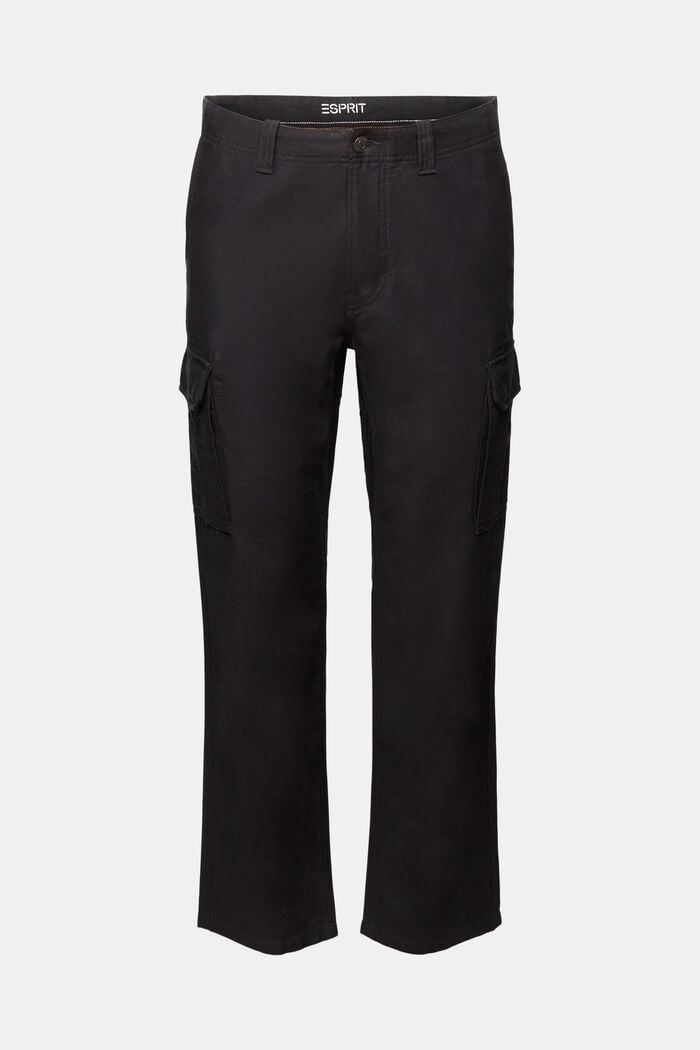Pantalones cargo de algodón, BLACK, detail image number 7