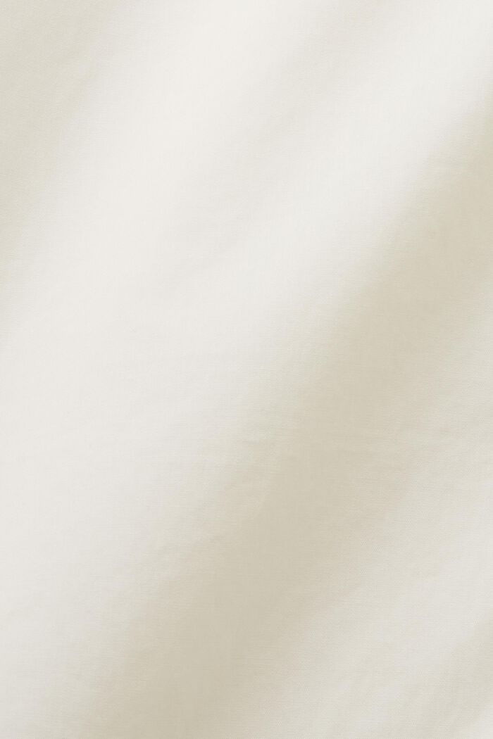 Vestido camisero corto, 100% algodón, OFF WHITE, detail image number 5