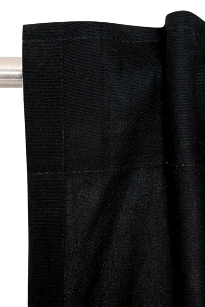 Cortina con trabillas ocultas, BLACK, detail image number 1